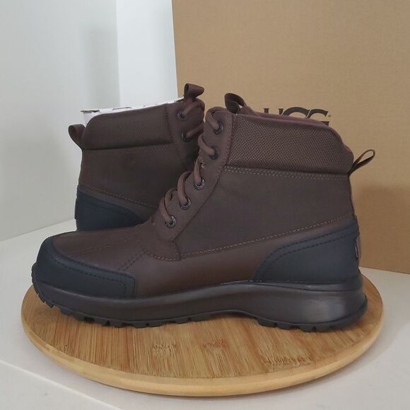 UGG Men's Emmett Waterproof Leather Duck Boot Stout Size 9 NIB - Picture 7 of 14